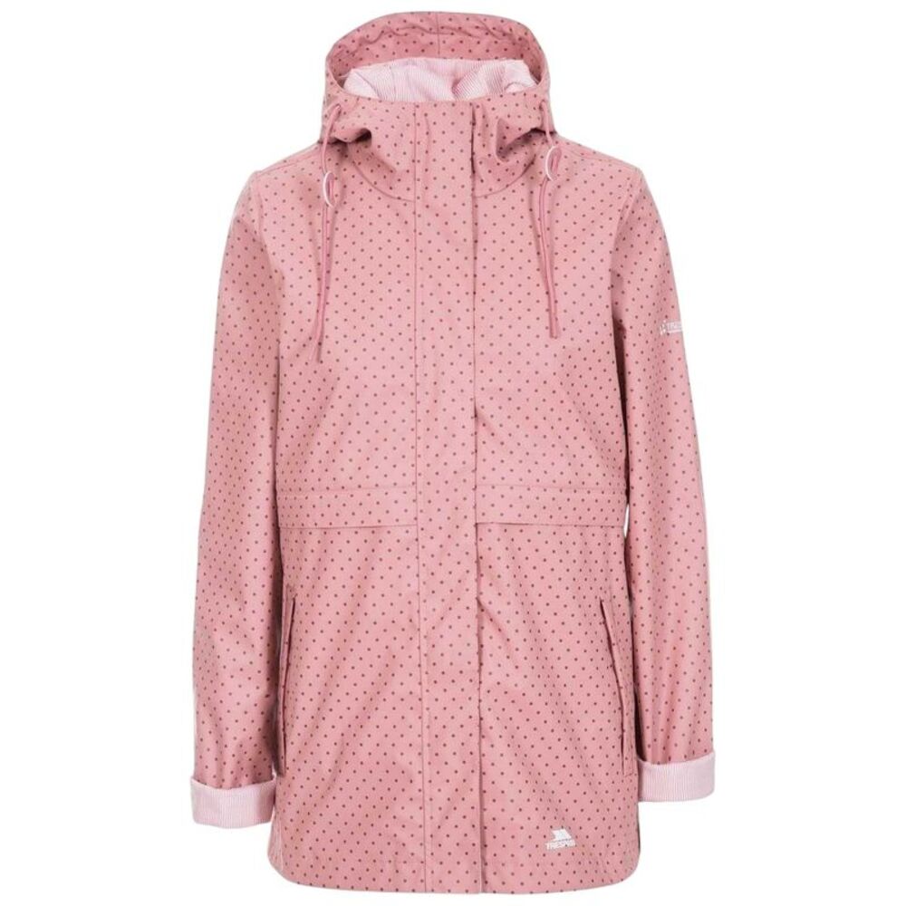 Trespass Womens/Ladies Splosh Ribbed Cuff Raincoat / Dusty Rose